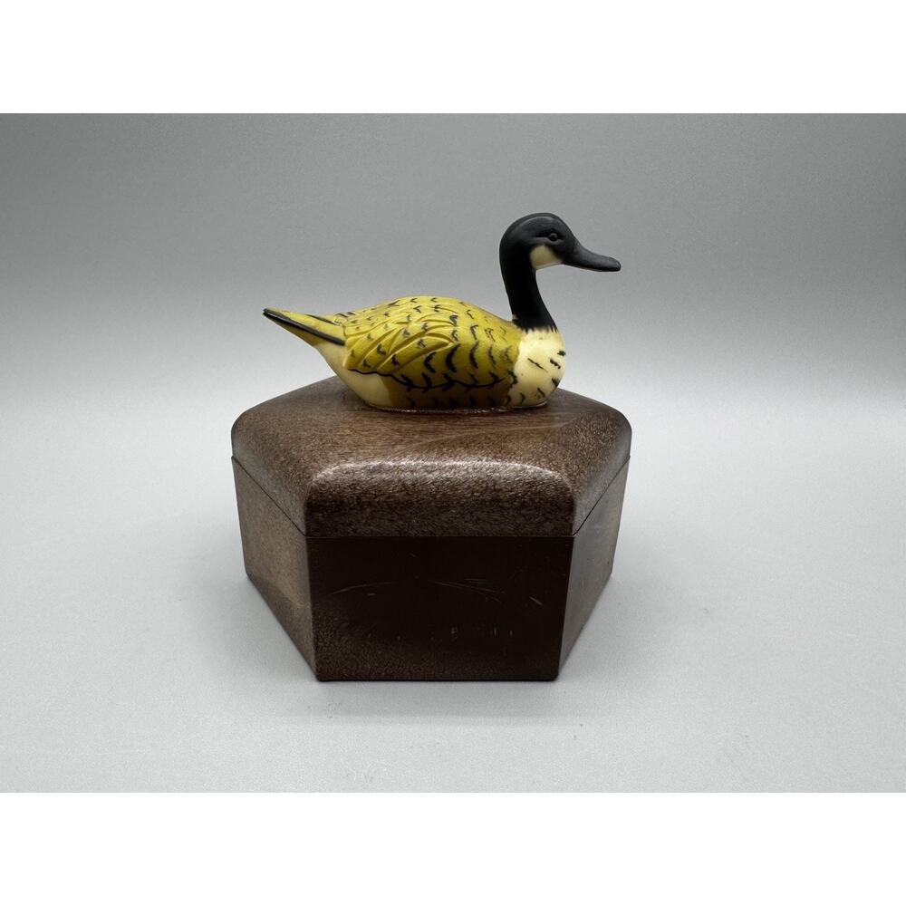 Canada Goose Trinket Box Canada Souvenir Plastic Vintage